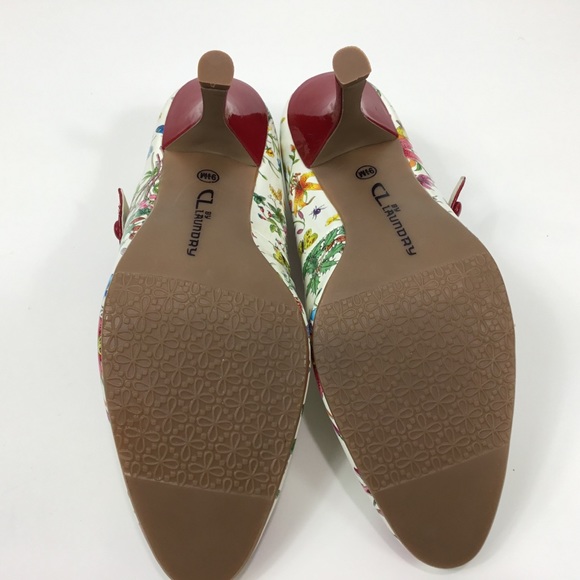 CL by Laundry Floral Design Pumps Shoes Size 9-1/2 - Picture 7 of 10
